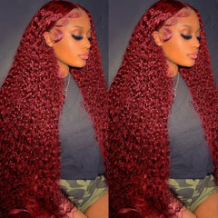 Deep Wave Burgundy Wig