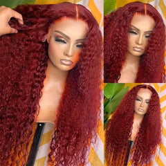 Deep Wave Burgundy Wig